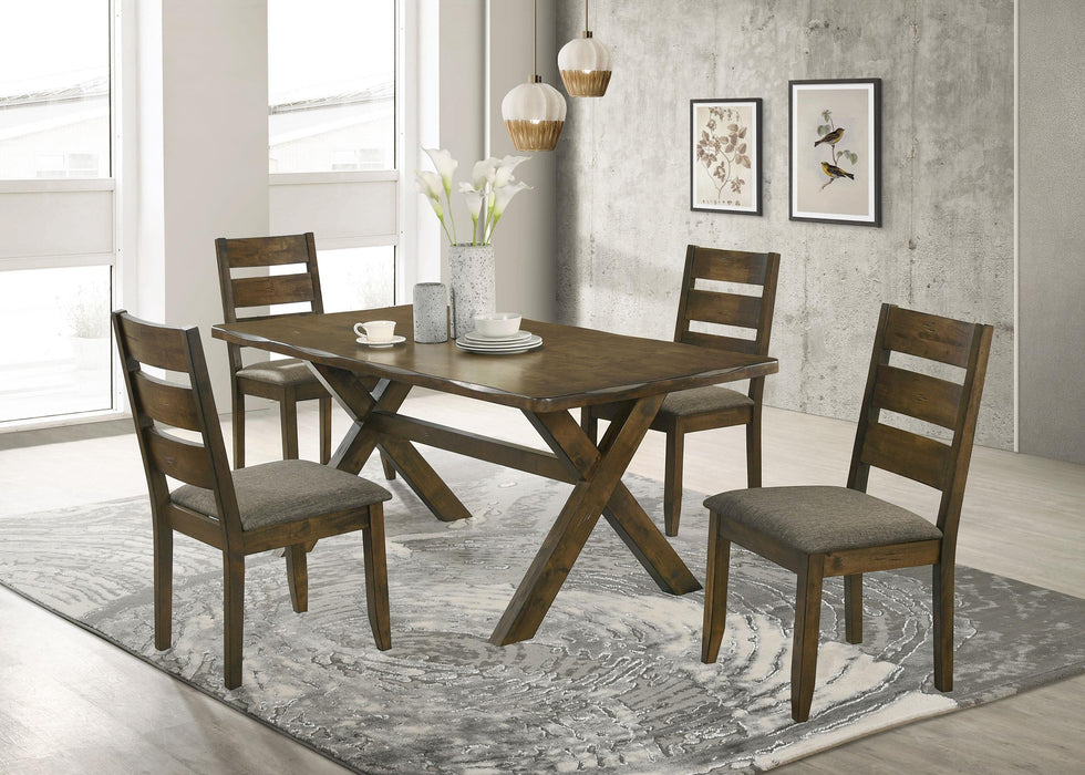 Alston Dining Room Set Knotty Nutmeg and Grey - California Furniture (Coachella, CA)