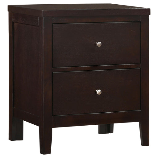 Carlton 2-drawer Rectangular Nightstand Cappuccino - California Furniture (Coachella, CA)