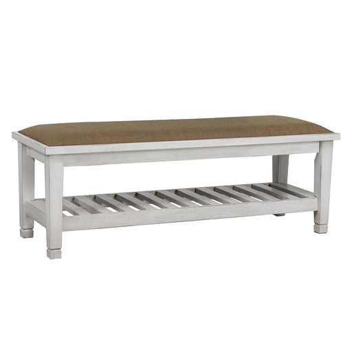 Franco Bench Brown and Antique White - California Furniture (Coachella, CA)