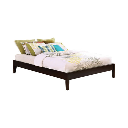 Hounslow California King, E.King, & Queen Universal Platform Bed Cappuccino - California Furniture (Coachella, CA)
