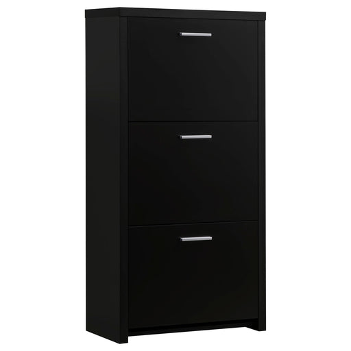 Vivian 3-drawer Shoe Cabinet Black - California Furniture (Coachella, CA)