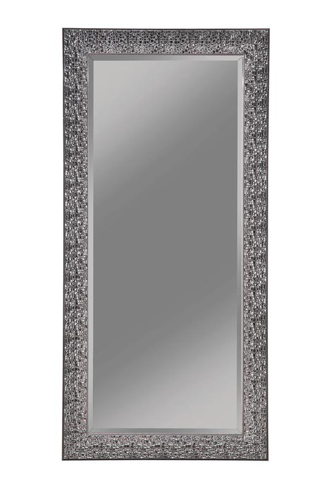 Rollins Rectangular Floor Mirror Black - California Furniture (Coachella, CA)