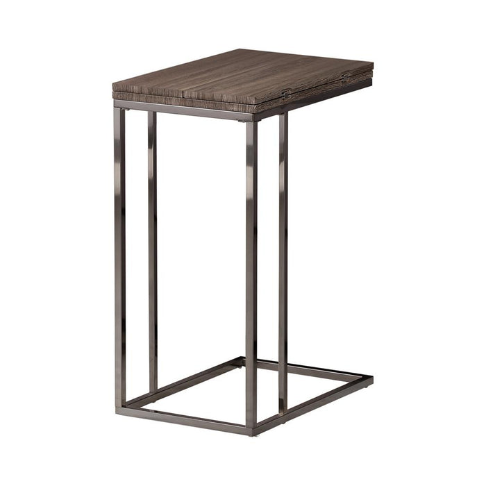 Pedro Expandable Top Accent Table Weathered Grey and Black - California Furniture (Coachella, CA)