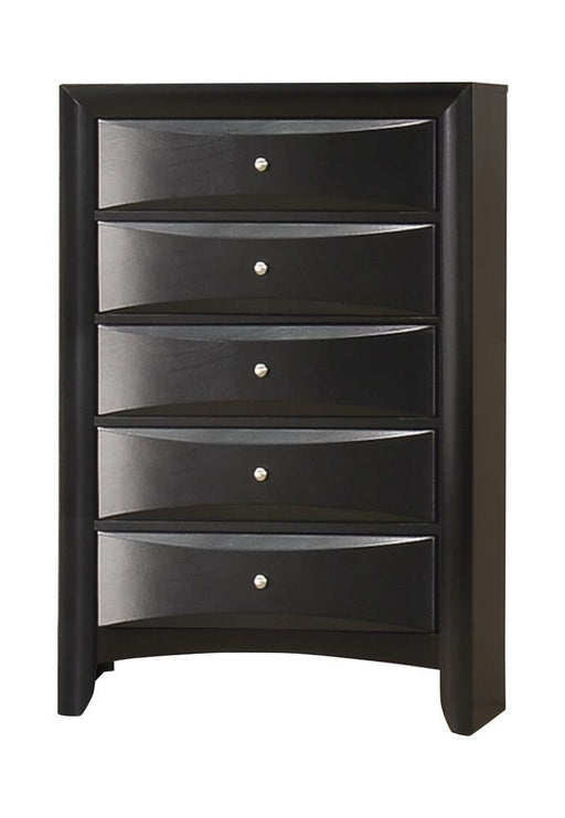 Briana Rectangular 5-drawer Chest Black - California Furniture (Coachella, CA)