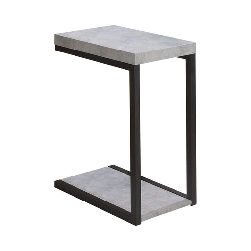 Beck Accent Table Cement and Black - California Furniture (Coachella, CA)