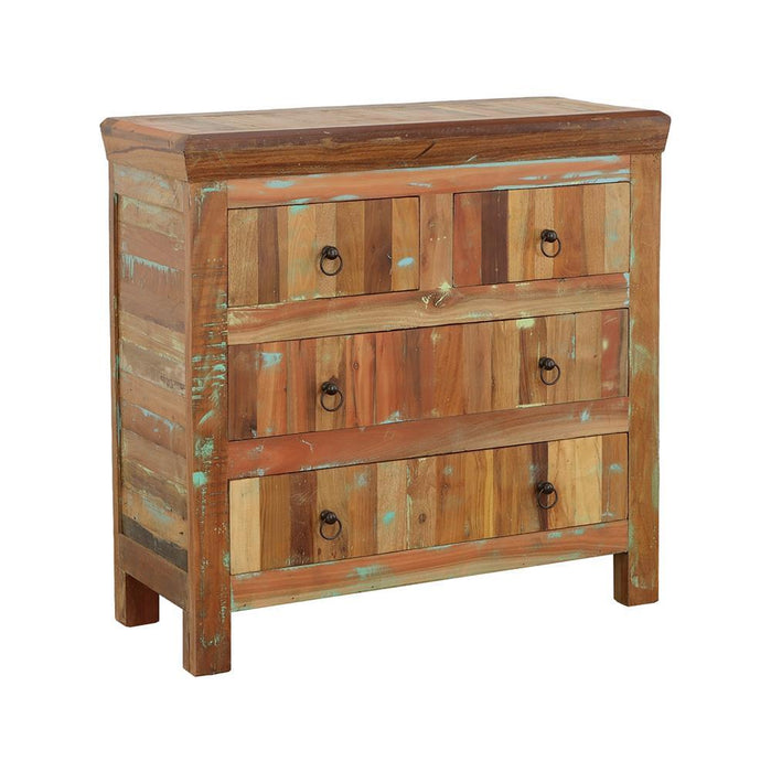 Harper 4-drawer Accent Cabinet Reclaimed Wood - California Furniture (Coachella, CA)