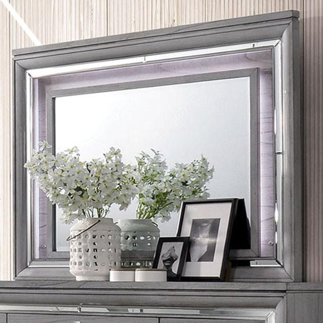 Alanis Light Gray Mirror - California Furniture (Coachella, CA)