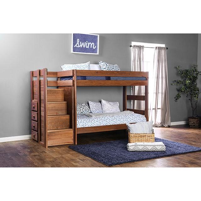 AMPELIOS T/T Bunk Bed W/ 2 Slat Kits (*Mattress Ready) - California Furniture (Coachella, CA)