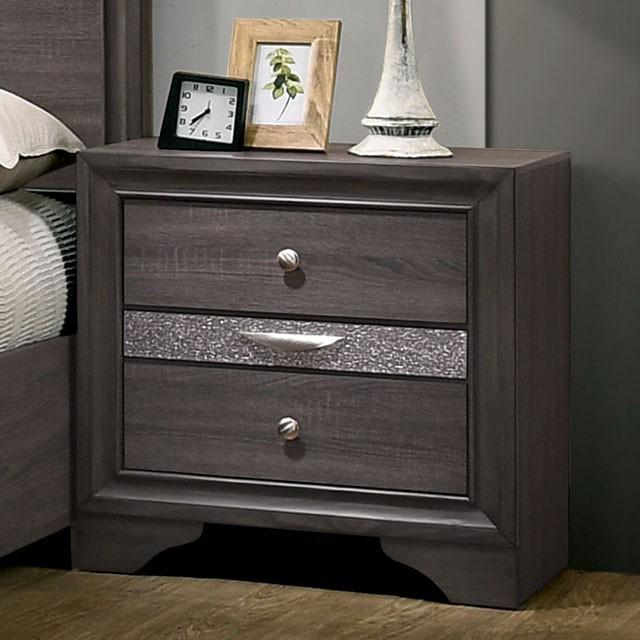Chrissy Gray Night Stand - California Furniture (Coachella, CA)