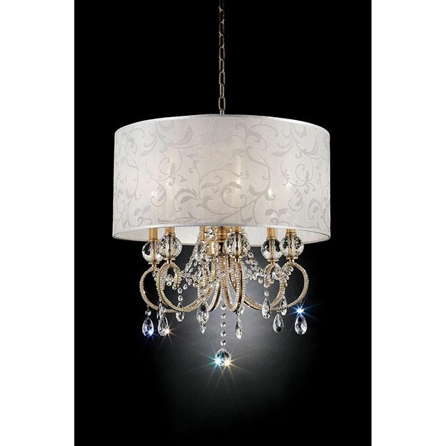 Deborah Gold 24.5"H Gold Ceiling Lamp - California Furniture (Coachella, CA)