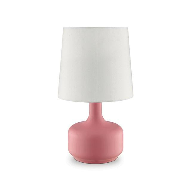 Farah Pink 17"H Matte Pink Table Lamp - California Furniture (Coachella, CA)