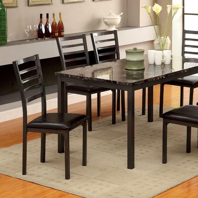 COLMAN Black 60" Dining Table - California Furniture (Coachella, CA)