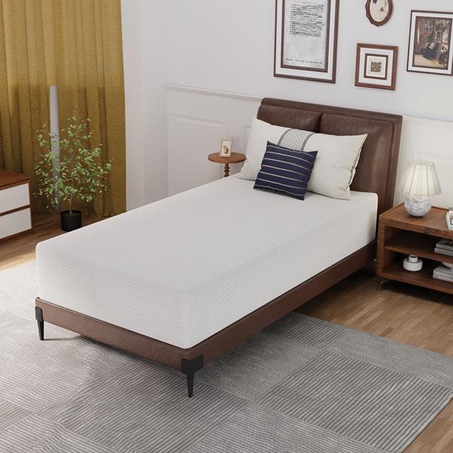 Forsythia 12" Twin Green Tea Gel Memory Foam - California Furniture (Coachella, CA)