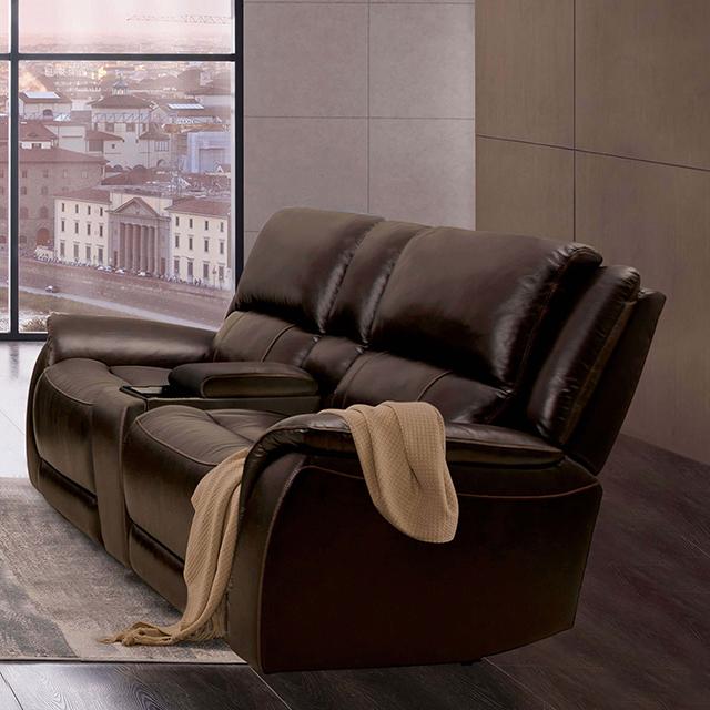 GORGIUS Power Loveseat, Espresso - California Furniture (Coachella, CA)