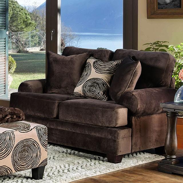 Bonaventura Brown Love Seat - California Furniture (Coachella, CA)