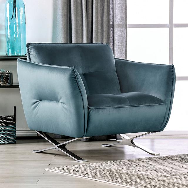 Civellutino Chair Teal - California Furniture (Coachella, CA)