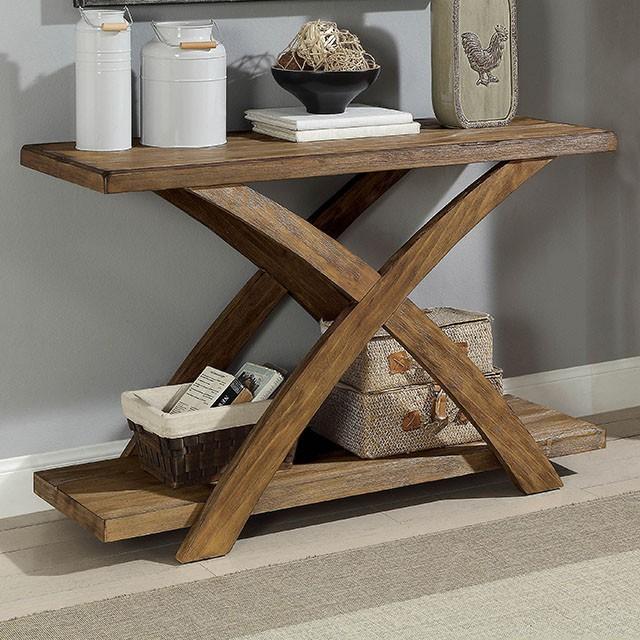 Bryanna Antique Light Oak Sofa Table - California Furniture (Coachella, CA)
