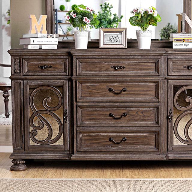 ARCADIA Rustic Natural Tone Server - California Furniture (Coachella, CA)