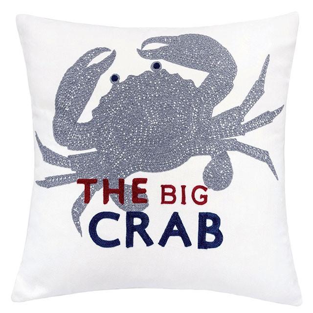 Jody White 20" X 20" Pillow, Crab - California Furniture (Coachella, CA)