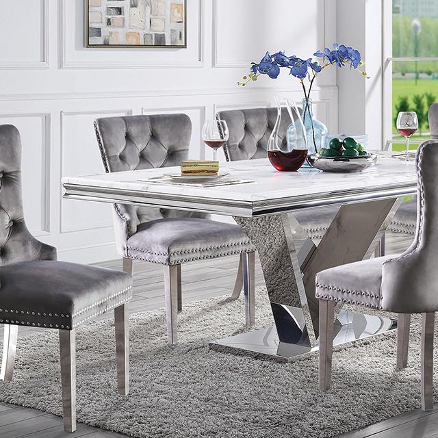 Valdevers 7 Pc Dining Table Set - California Furniture (Coachella, CA)