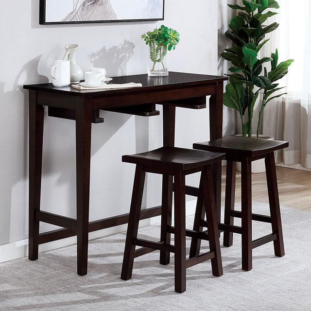 Elinor Bar Table Set Cherry & Green - California Furniture (Coachella, CA)