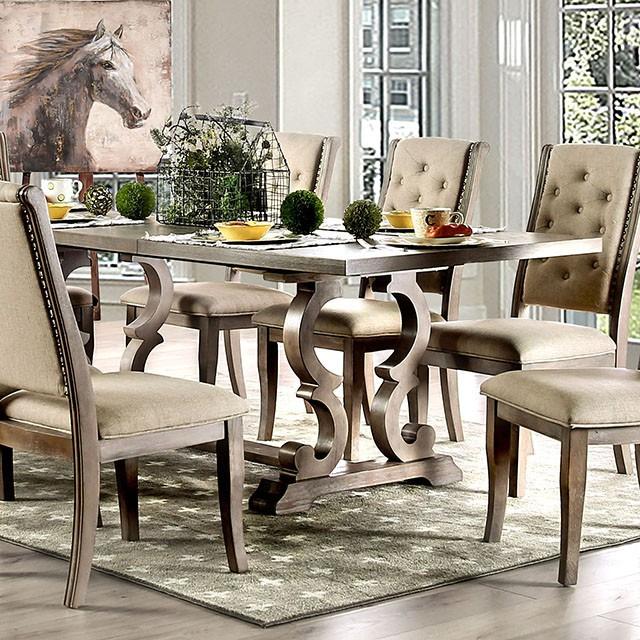 Patience Rustic Natural Tone Dining Table - California Furniture (Coachella, CA)
