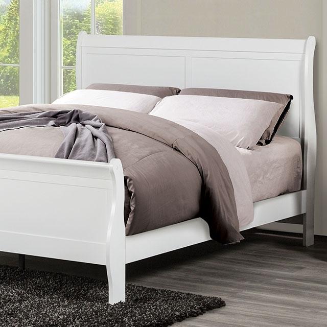 Louis Philippe Full Bed Expresso & White - California Furniture (Coachella, CA)