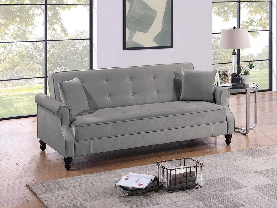 Bstfur Adjustable Sofa in Gray /Espresso