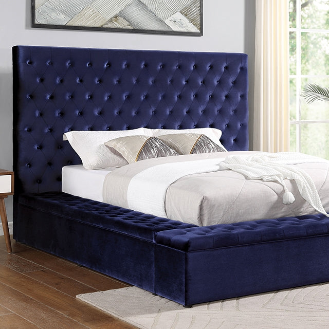 Davida Queen Bed Blue - California Furniture (Coachella, CA)