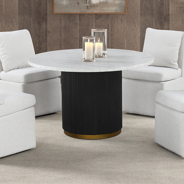 Varde 5 Pc Dining Table Set White - California Furniture (Coachella, CA)