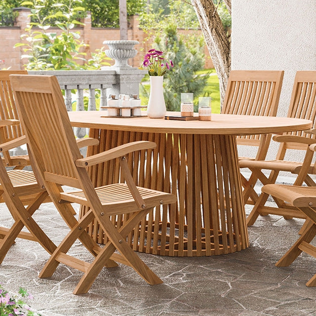 Lovina Oval Dining Table - California Furniture (Coachella, CA)