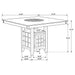 Gabriel Counter Height Dining Set - California Furniture (Coachella, CA)