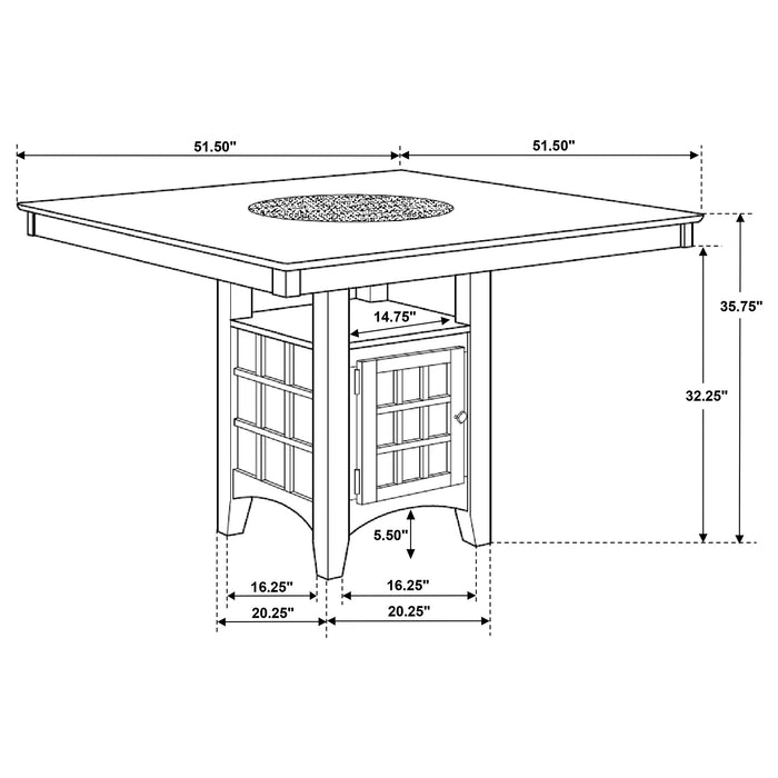 Gabriel 5 Pc Counter Height Dining Sets - California Furniture (Coachella, CA)