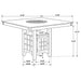 Gabriel 5 Pc Counter Height Dining Sets - California Furniture (Coachella, CA)