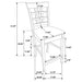 Gabriel 5 Pc Counter Height Dining Sets - California Furniture (Coachella, CA)