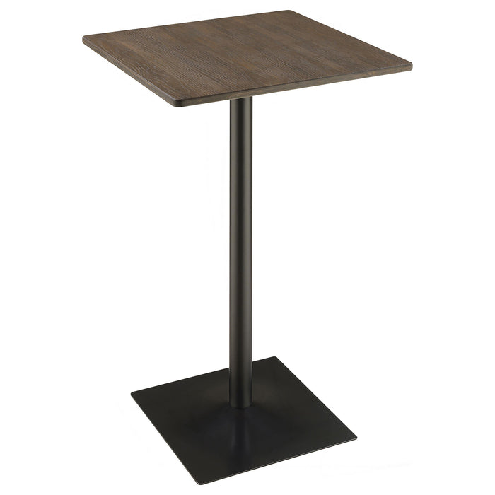 Cavalier 3-piece Square Bar Table Set Dark Elm and Black - California Furniture (Coachella, CA)
