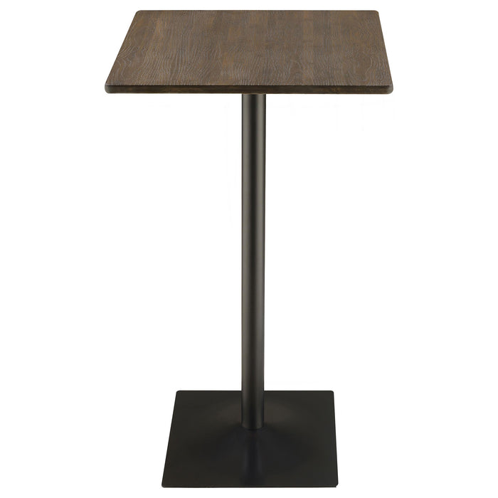 Cavalier 3-piece Square Bar Table Set Dark Elm and Black - California Furniture (Coachella, CA)