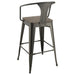 Cavalier 3-piece Square Bar Table Set Dark Elm and Black - California Furniture (Coachella, CA)