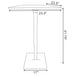 Cavalier 3-piece Square Bar Table Set Dark Elm and Black - California Furniture (Coachella, CA)