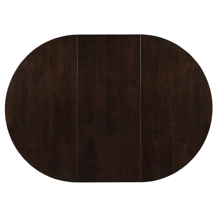 Gabriel 5-piece Extension Leaf Dining Table Set Cappuccino - California Furniture (Coachella, CA)