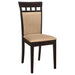Gabriel 5-piece Extension Leaf Dining Table Set Cappuccino - California Furniture (Coachella, CA)