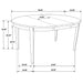Gabriel 5-piece Extension Leaf Dining Table Set Cappuccino - California Furniture (Coachella, CA)