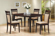 Gabriel 5-piece Rectangular 59-inch Closed Back Dining Set Cappuccino - California Furniture (Coachella, CA)