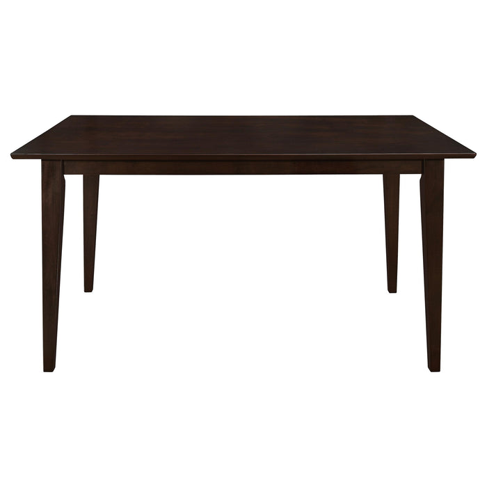 Gabriel 5-piece Rectangular 59-inch Closed Back Dining Set Cappuccino - California Furniture (Coachella, CA)