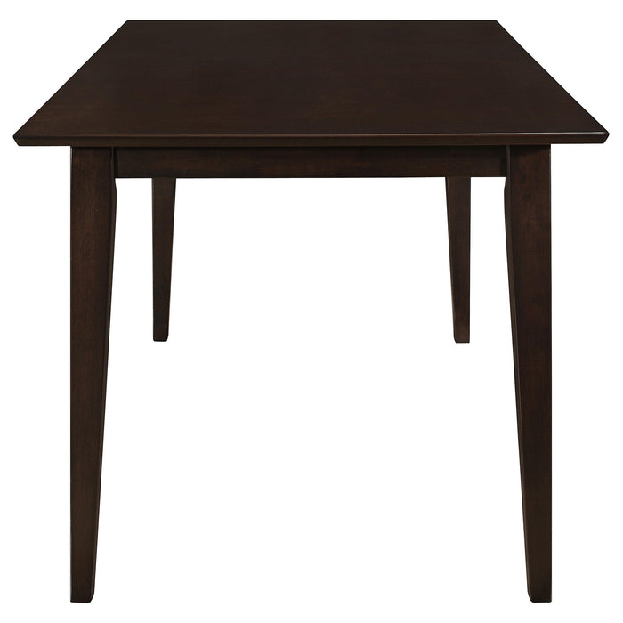 Gabriel 5-piece Rectangular 59-inch Closed Back Dining Set Cappuccino - California Furniture (Coachella, CA)