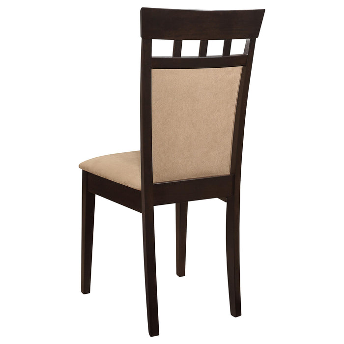 Gabriel 5-piece Rectangular 59-inch Closed Back Dining Set Cappuccino - California Furniture (Coachella, CA)