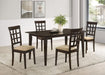 Gabriel 5-piece Rectangular 59-inch Dining Set Cappuccino - California Furniture (Coachella, CA)
