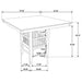 Jaden 5 Pc Counter Height Dining Sets - California Furniture (Coachella, CA)