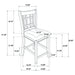 Lavon 5 Pc Counter Height Dining Sets - California Furniture (Coachella, CA)