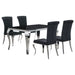 Carone 5 Pc Dining Sets Black - California Furniture (Coachella, CA)